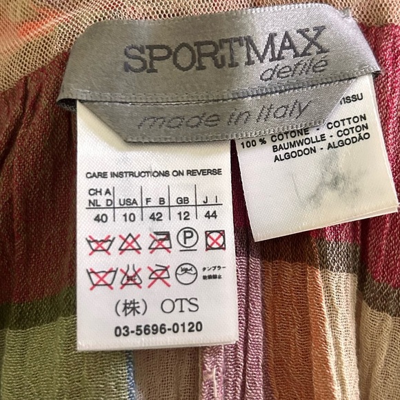 Sportmax Defile Plaid Beaded Sleeveless Mini Dress Sz 10 US - Picture 14 of 14